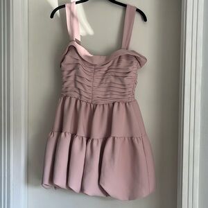 Zara Pink Ruffle Mini Dress